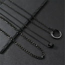 The Onyx Cuban Chain Set — 3 Piece