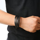 The Weston Magnetic Leather Bracelet
