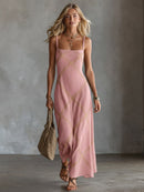 The Cassia — Geometric Maxi Dress.