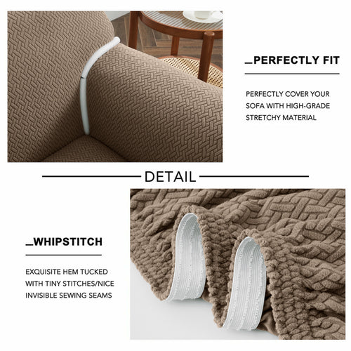 1PC Stretch Sofa Cover – Spandex Non-Slip Couch Slipcover, Washable & Pet-Friendly