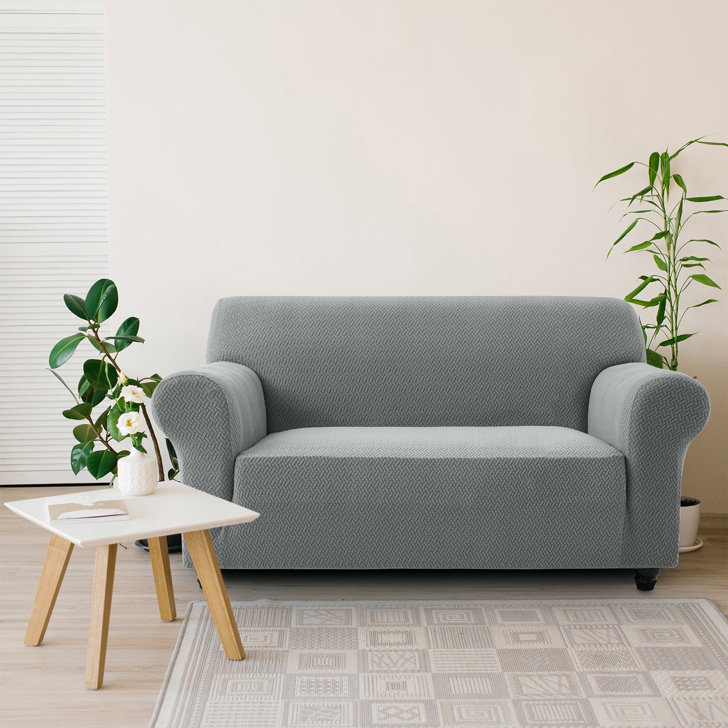 1PC Stretch Sofa Cover – Spandex Non-Slip Couch Slipcover, Washable & Pet-Friendly