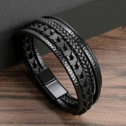 The Kingsley Rope Leather Bracelet