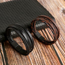 The Weston Magnetic Leather Bracelet