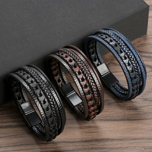 The Kingsley Rope Leather Bracelet