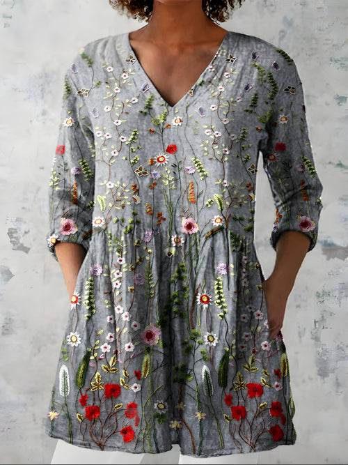 Willow| Long Blouse with V-Neck