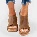 Suede Platform Sandals