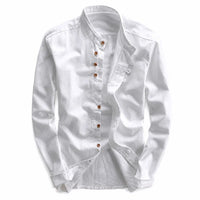Kyoto - Men's Ultra Comfortable Band Collar Shirt