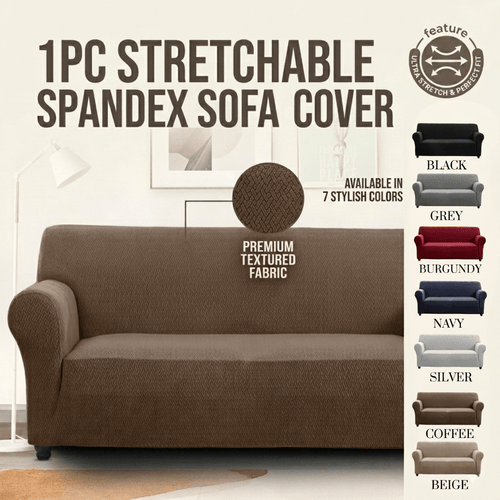 1PC Stretch Sofa Cover – Spandex Non-Slip Couch Slipcover, Washable & Pet-Friendly