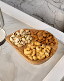 Handmade Olive Wood 3-Section Olive Dish