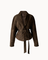 Suede Wrap Jacket