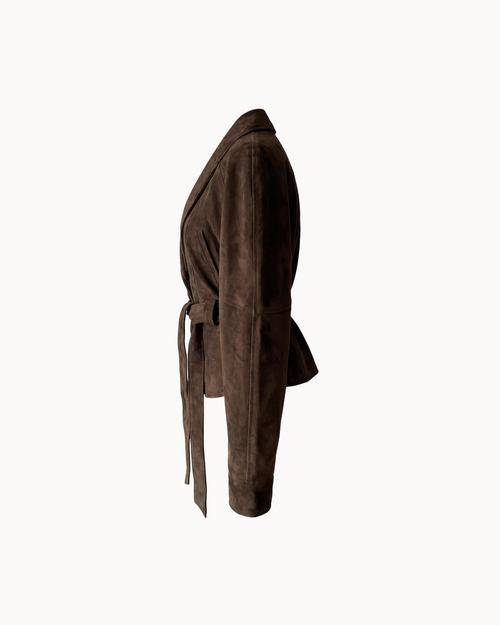 Suede Wrap Jacket
