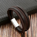 The Weston Magnetic Leather Bracelet