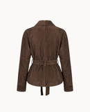 Suede Wrap Jacket