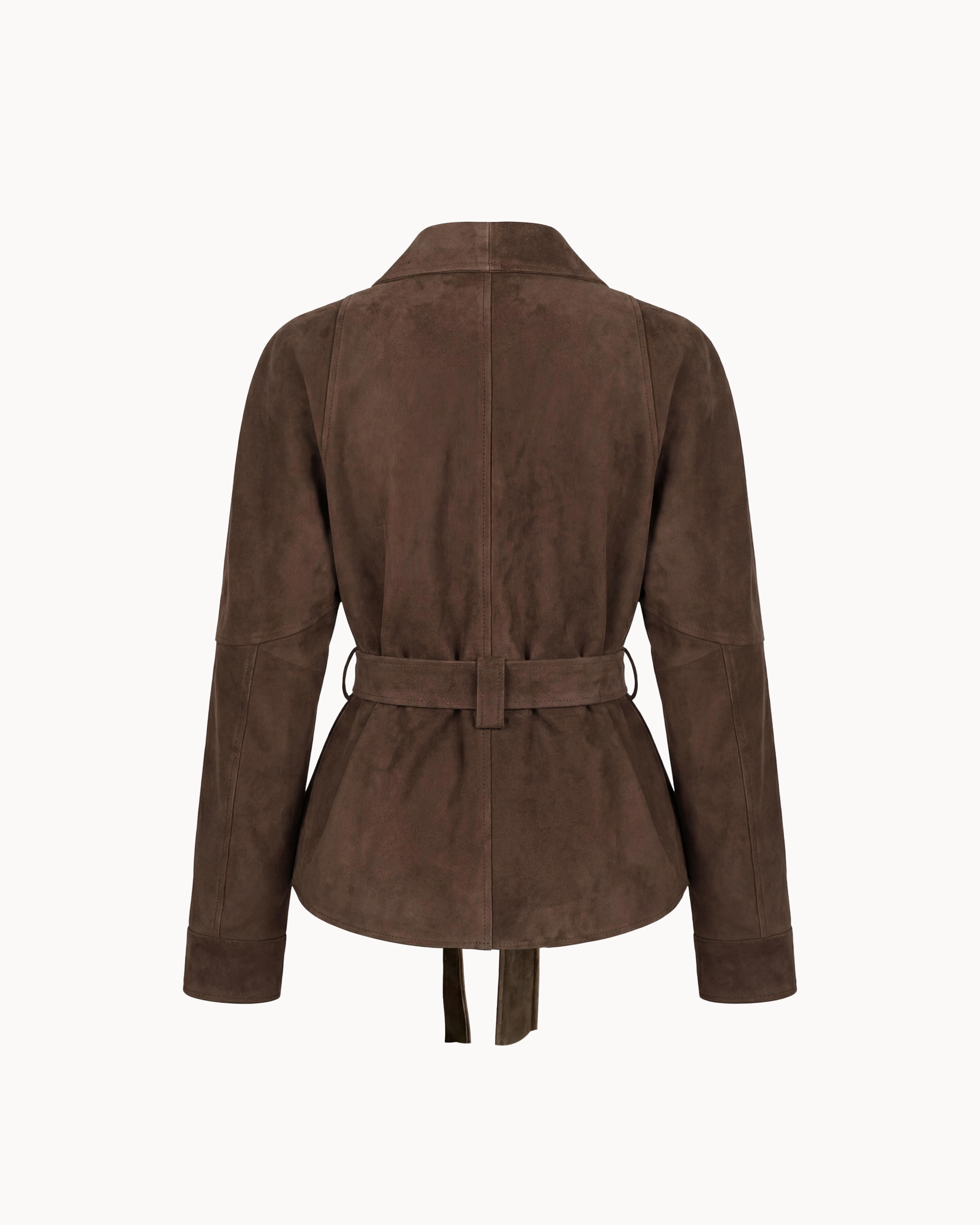 Suede Wrap Jacket