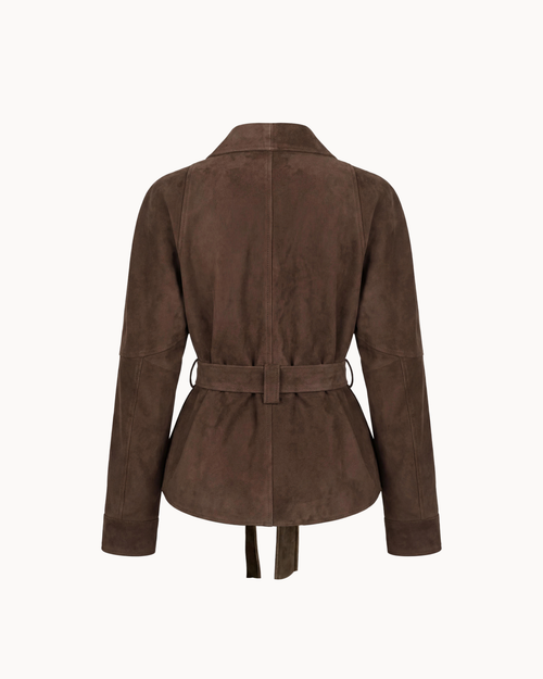 Suede Wrap Jacket