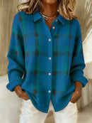 Salome™ Cloud-Soft Plaid Button-Up