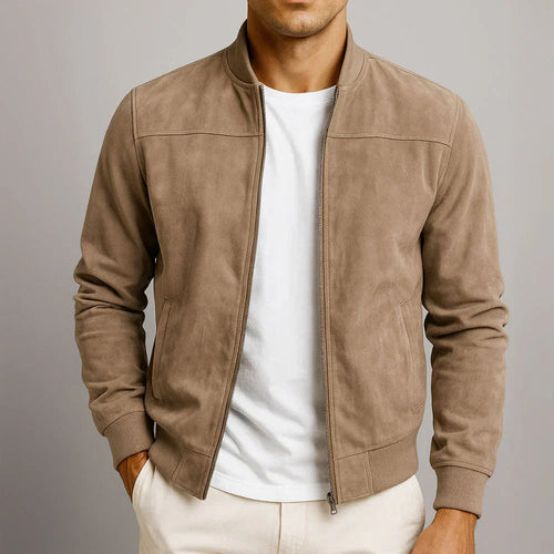 Riviera — Suede Bomber Jacket