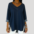 Selena™ Vintage Oversized Denim Top