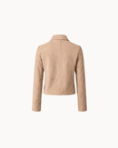 Vittoria Sheep Suede Jacket - Soft Camel