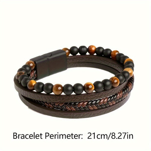 The Harlow Woven Leather Bracelet