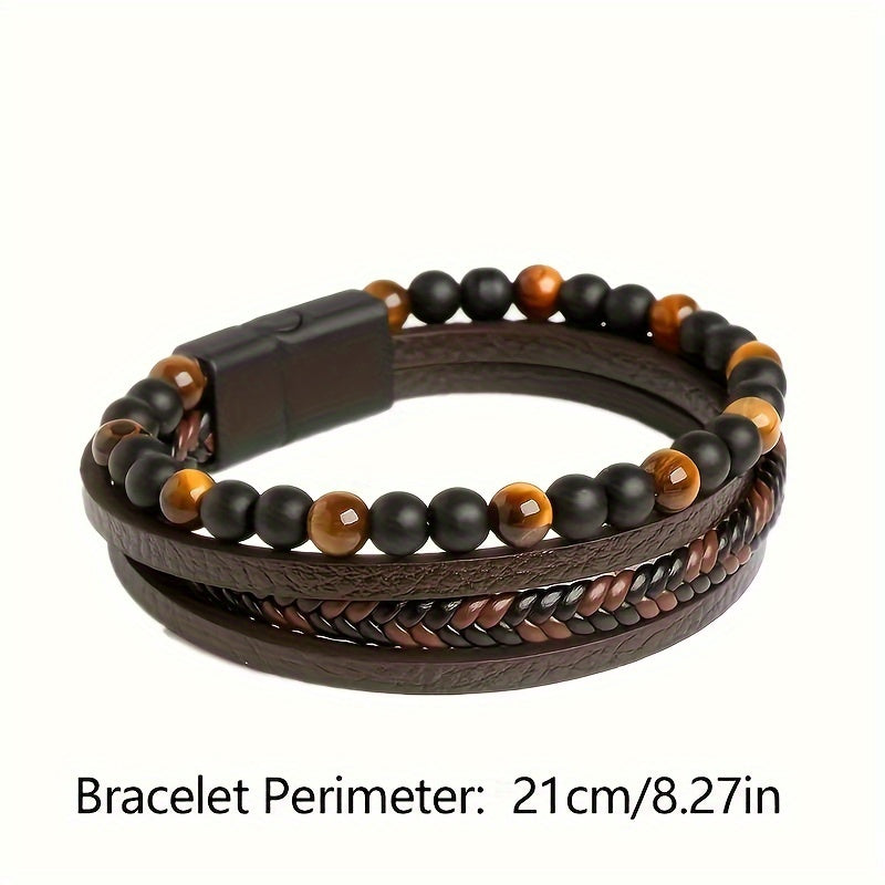 The Harlow Woven Leather Bracelet