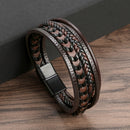 The Kingsley Rope Leather Bracelet