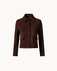 Vittoria Sheep Suede Jacket - Espresso