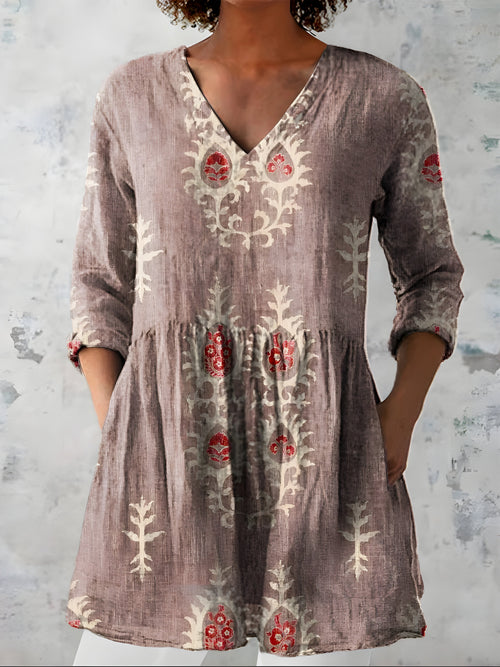 Everly | Long Blouse with V-Neck