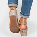 Suede Platform Sandals