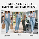 ⏰Last Day Sale 49% Off💖Women’s Stylish Sleeveless Blazer & High-Waisted Pants Set