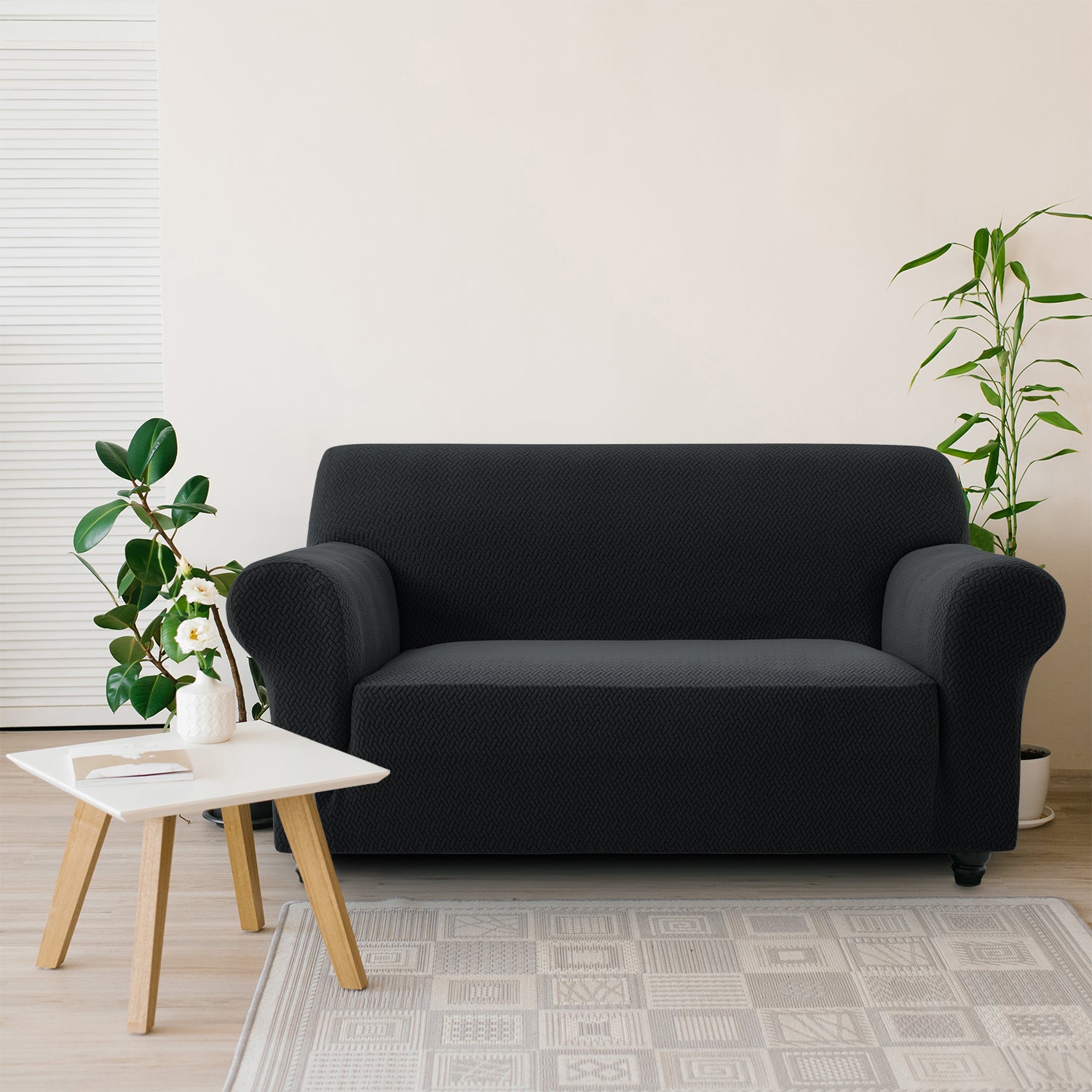 1PC Stretch Sofa Cover – Spandex Non-Slip Couch Slipcover, Washable & Pet-Friendly