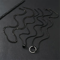 The Onyx Cuban Chain Set — 3 Piece