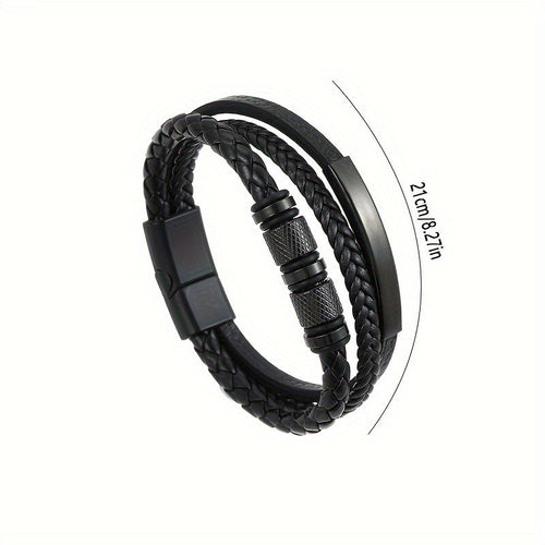 The Ashcroft Layered Leather Bracelet