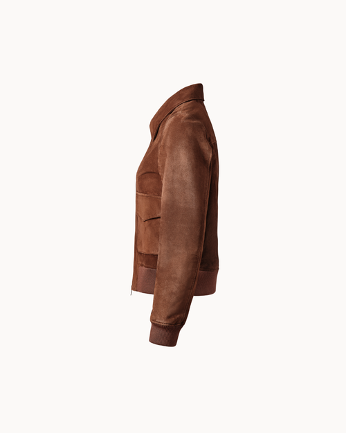 Lorenzo Suede Jacket - Brown