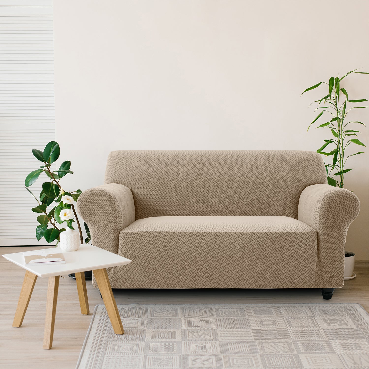 1PC Stretch Sofa Cover – Spandex Non-Slip Couch Slipcover, Washable & Pet-Friendly