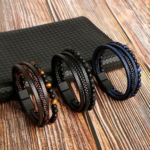 The Harlow Woven Leather Bracelet