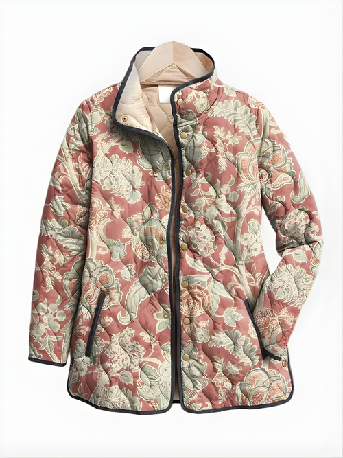 ARISBETH™ | Vintage Floral Casual Quilted Jacket