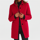 Adele™ High Collar Wool Blend Jacket