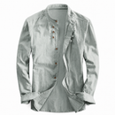 Kyoto - Men's Ultra Comfortable Band Collar Shirt