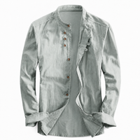 Kyoto - Men's Ultra Comfortable Band Collar Shirt