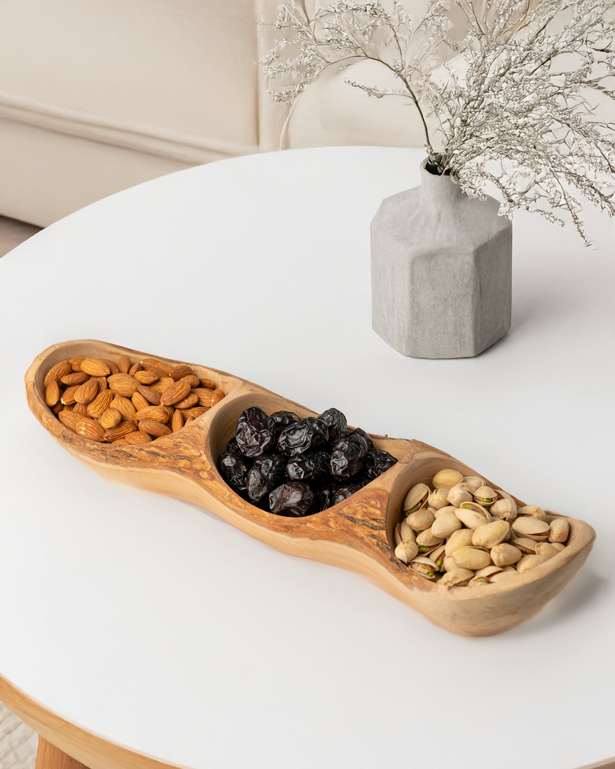 Handmade Olive Wood Rustic Appetizer Tray