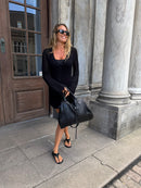 Tanzania Short Crochet Dress – Black