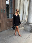 Tanzania Short Crochet Dress – Black