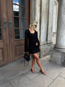 Tanzania Short Crochet Dress – Black