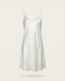 Mia Mini Silk Dress in Ivory