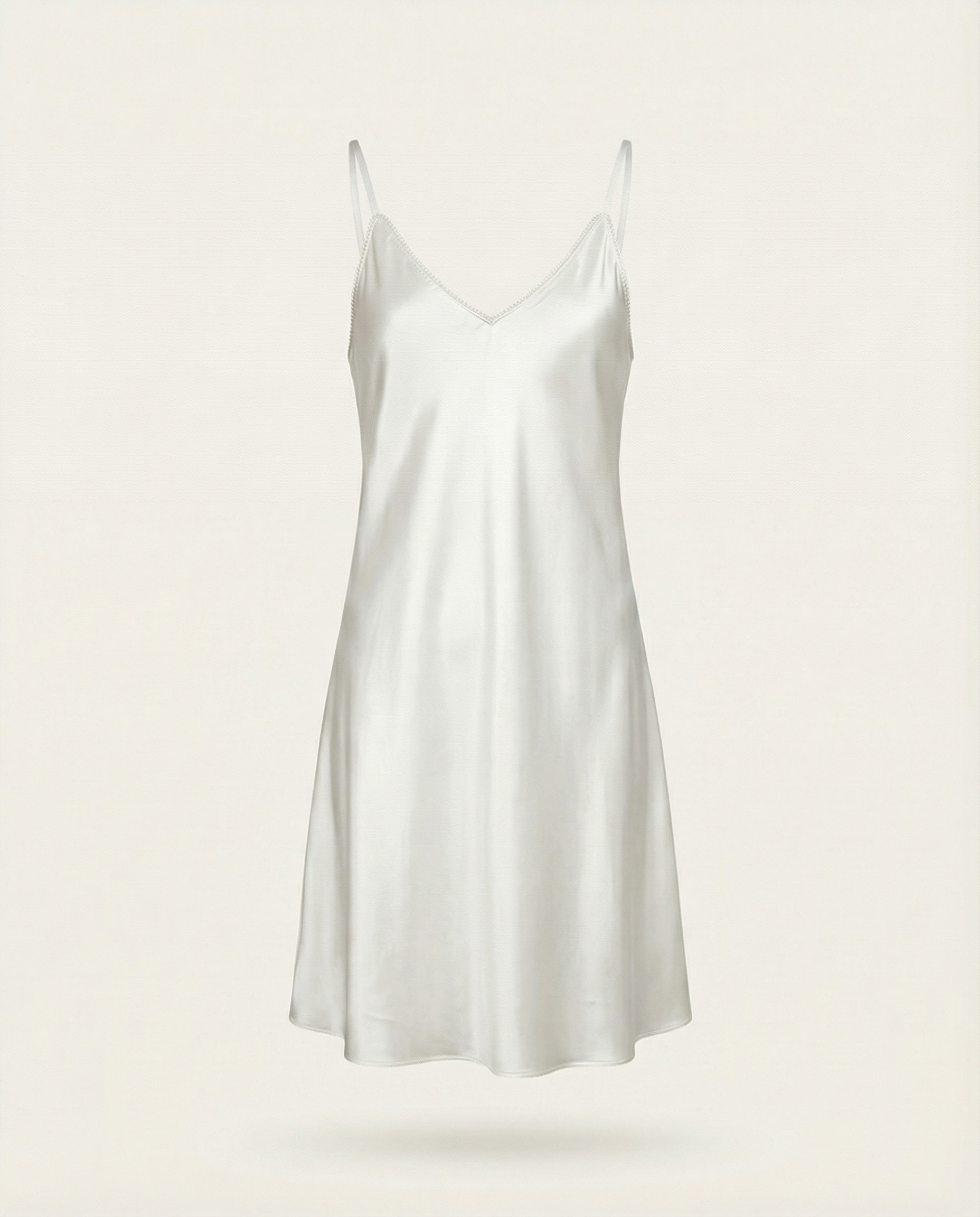 Mia Mini Silk Dress in Ivory