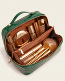 Limited Edition -Melis Makeup Case in Green Croc