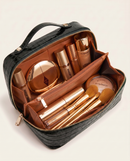 Melis Makeup Case in Noir Croc
