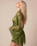 Evelina Forest Green Lace