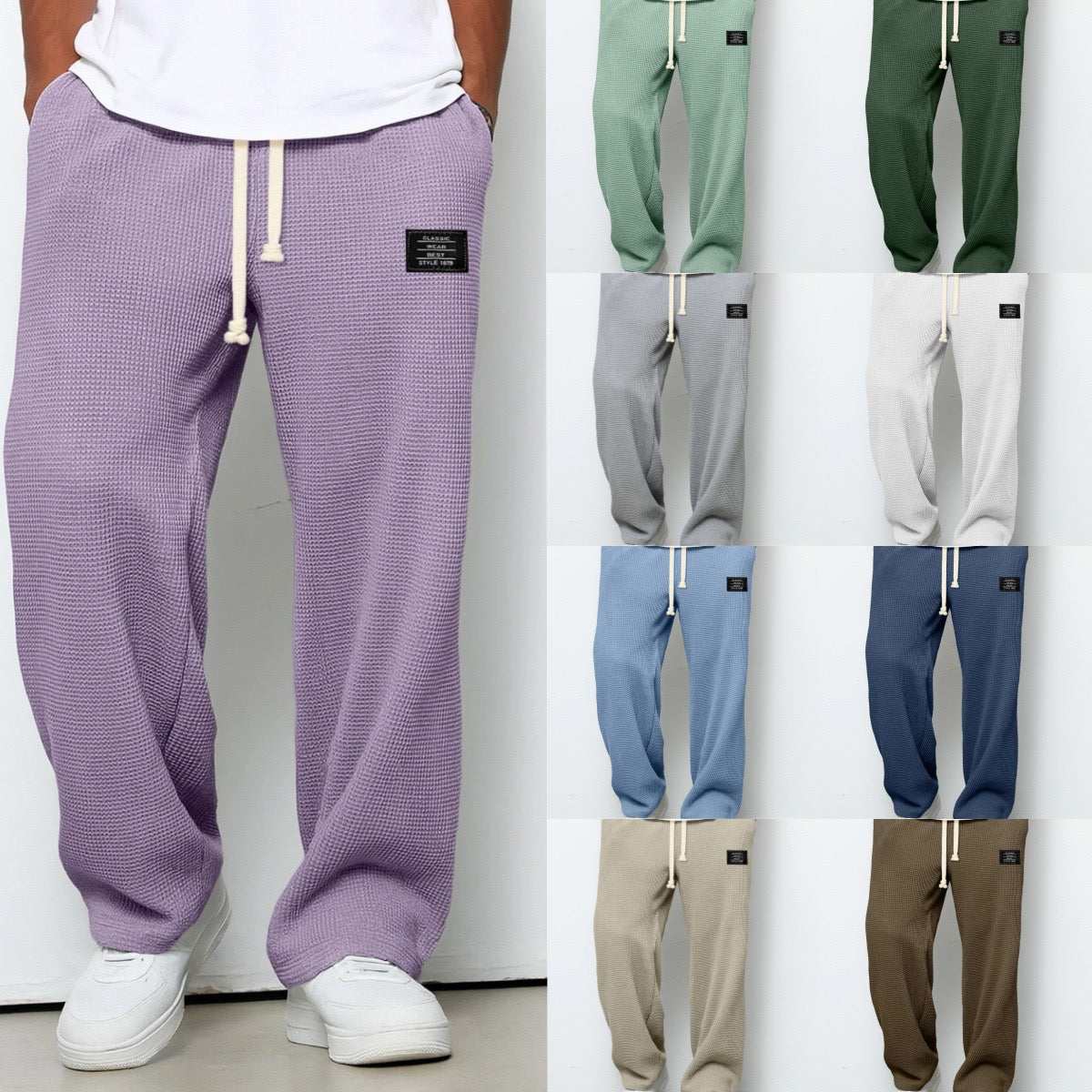 Andreas | Wide-Leg Trousers with Adjustable Waist